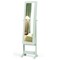 MDF Jewelry Cabinet with Full-Length Tilting Mirror and Storage